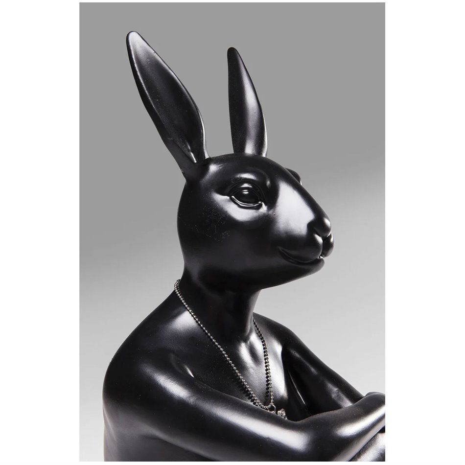 Dekoratiivne kujuke Gangster Rabbit Black, 39x26x15cm 