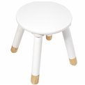 Stool Sweet, white, H26.5cm, D33cm, D24cm