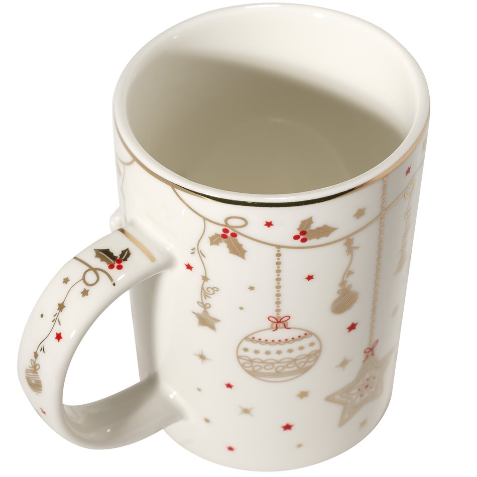 Porcelain mug 370 ml in colour box CHRISTMAS LIGHTS 11x8x8cm