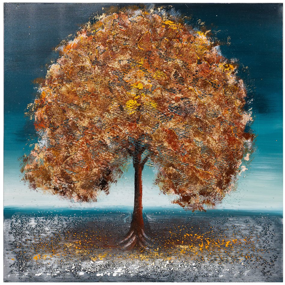 Picture Golden Tree I, 80x80cm