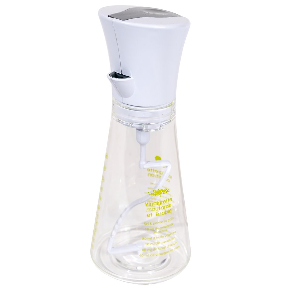 Salad dressing shaker, 0.26L, H19.5x7.5x7.5cm