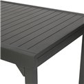 Table Lapiazza, 12-seater extendable, graphite/grey color, aluminium, H75,5x100x200-320cm