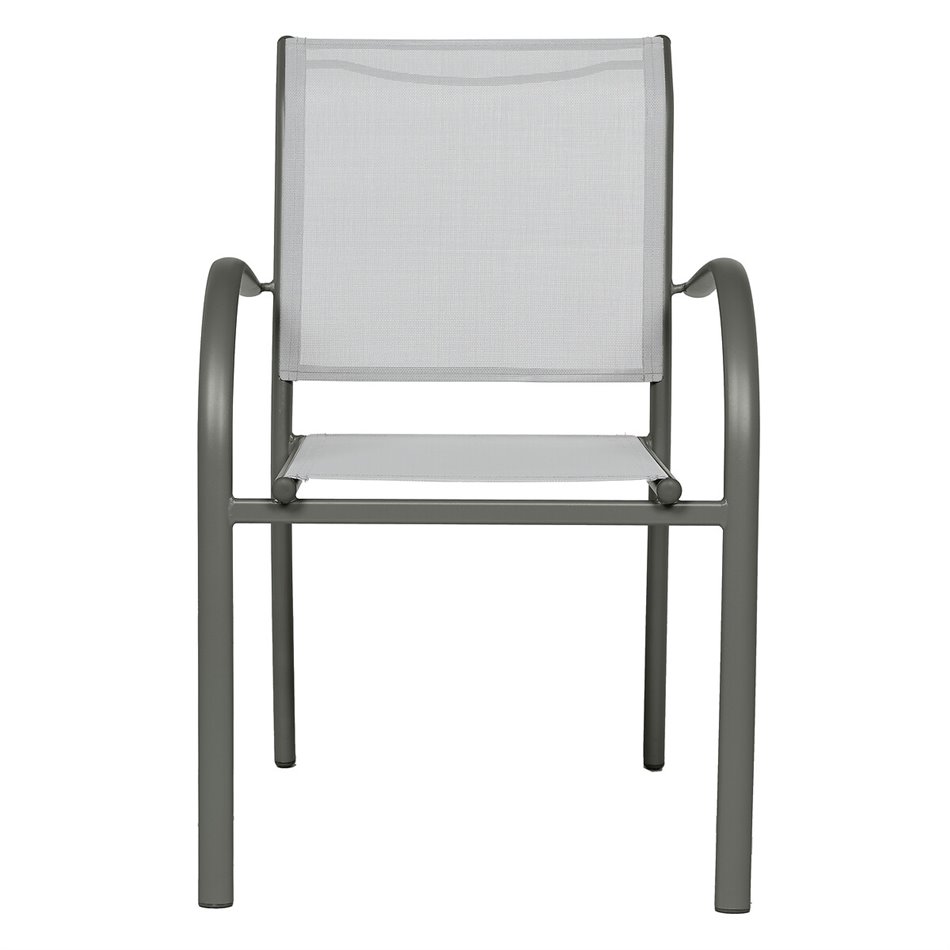 Chair Lapiazza, pebble/grey color, H88x65x56cm