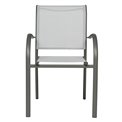 Chair Lapiazza, pebble/grey color, H88x65x56cm