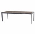 Table Laevasion, 10-seater, extendable, gray/graphite color, aluminium, H77x110x214-274cm