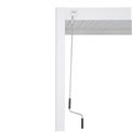 Pergola Laevora 3.6 x 3.6m, white color, aluminium, H250x362x362cm