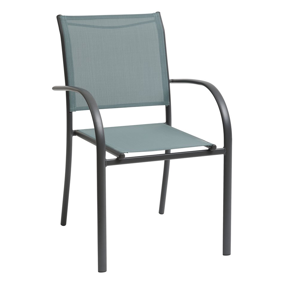 Chair Lapiazza, jade/green color, H88x65x56cm