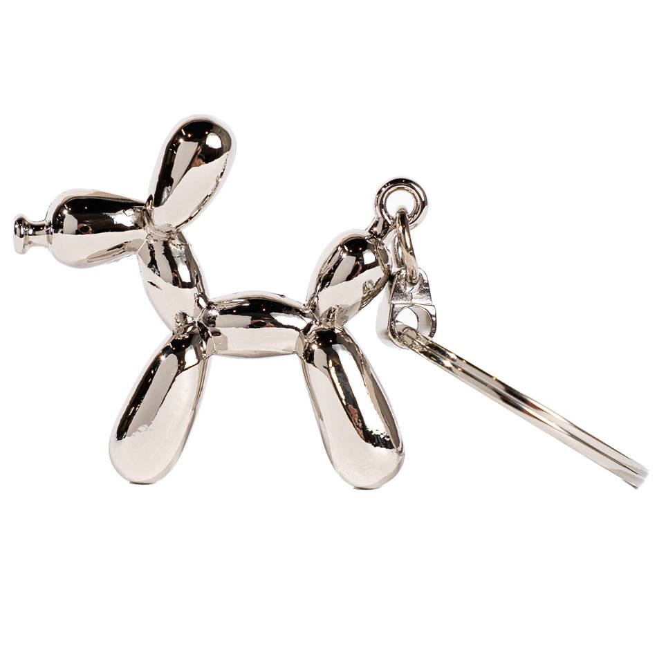 Keychain Balloon dog, metal, 4.7x8.5x1cm