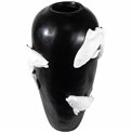 Floor vase Koi Fish, poly, black, H73  D35cm