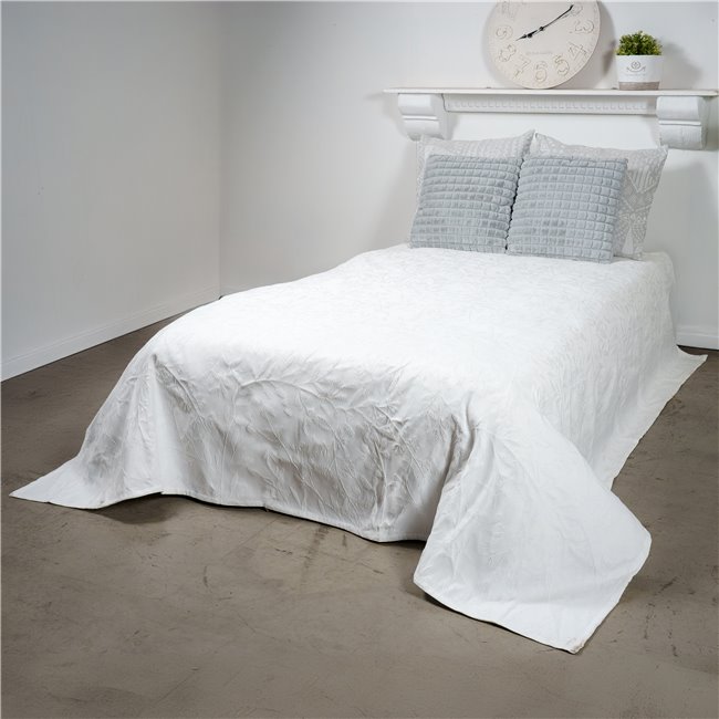 Bed cover Berries, white, 160X220cm