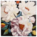 Canvas wall art Wonderful White Peonies, H100x100x3.7cm