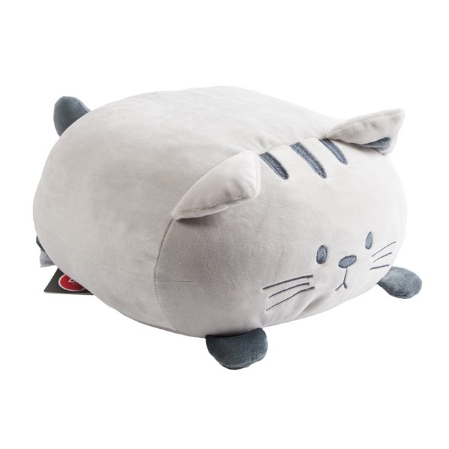 Cushion Kitty, gray, H21x44x34cm