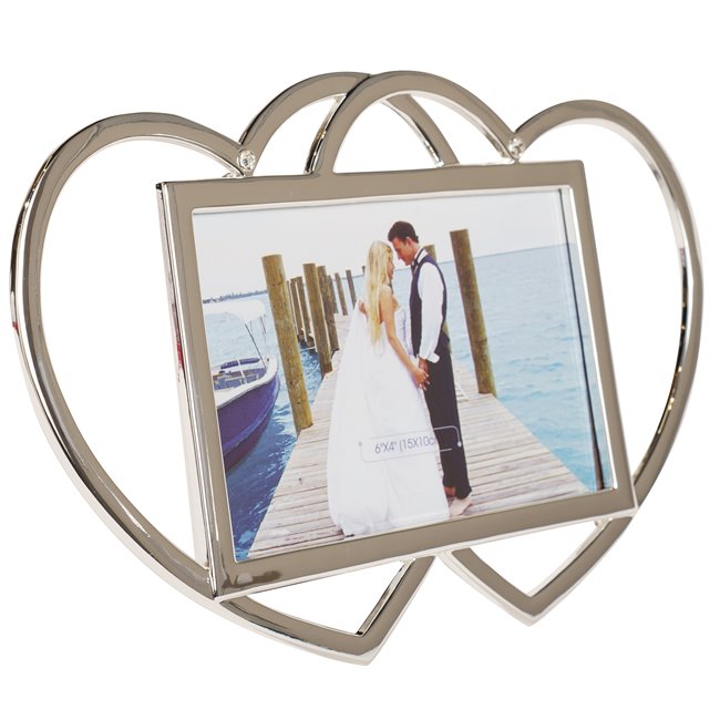 Photo frame Love memories, silvery, 16x25cm