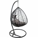 Hanging chair Gabro I, dark grey, H195, D105cm