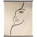 Wall hanging  Face Black II, 170x167x2cm