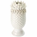 Vase White Ananas, stoneware, 33.5x16x16cm