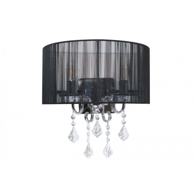 Wall lamp MARI, black colour, E14 2x40W, H36x35cm