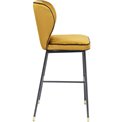 Bar stool Irina, yellow, H106x52x46.5cm, seat height 76cm