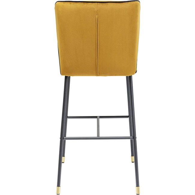 Bar stool Irina, yellow, H106x52x46.5cm, seat height 76cm