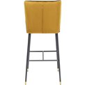 Bar stool Irina, yellow, H106x52x46.5cm, seat height 76cm