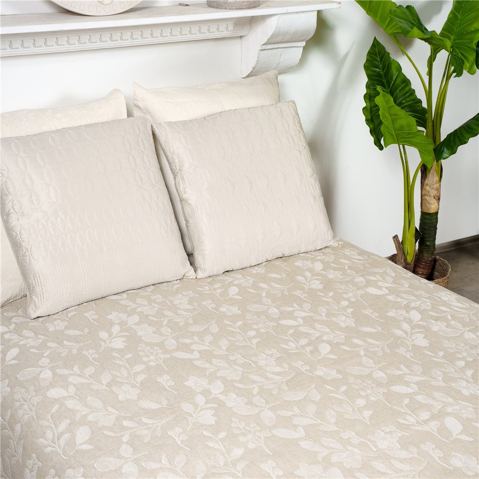 Bed cover Sete, beige, 220x260cm