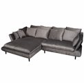 Sofa Wemonte, left corner, sleeping function, H90x283x181cm