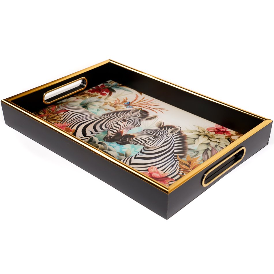 Decorative tray Febrra M, H4.5x35.5x23.5cm