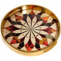 Decorative tray round Furta M, H4 D30cm