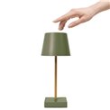 Table lamp Tactile touch, green, H26x10.5x10.5cm