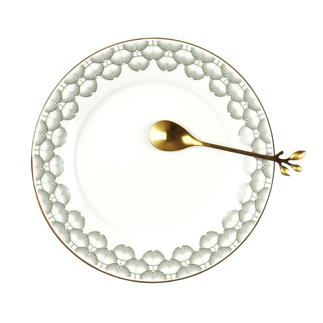 Dessert spoons set 4, gold color, 1.3x12.3x2.3cm