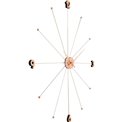 Wall clock Like Umbrella Rose gold, D100x6cm