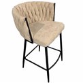 Bar stool Vingen, ivory, 51.5x54.5xH90cm