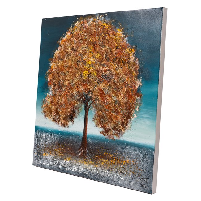 Canvas painting Golden Tree I, 80x80cm