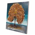 Canvas painting Golden Tree I, 80x80cm