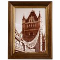 Photo frame Paullaro, brown color, 13x18cm