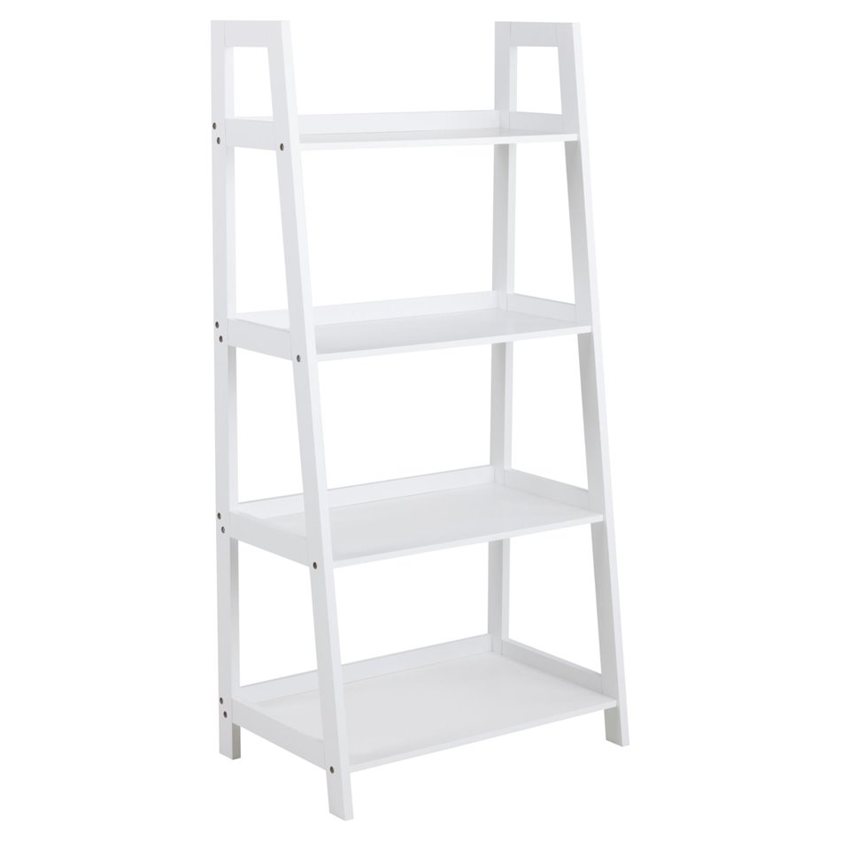 Bookcase Awally, white, 63x40x130cm