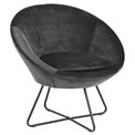 Loung chair Acent, tumehall värv, H81x82x71cm, istumisosa kõrgus 47cm