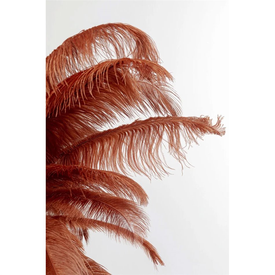 Floor lamp Feather Palm, rusty red, H165cm, E27 35W(MAX)