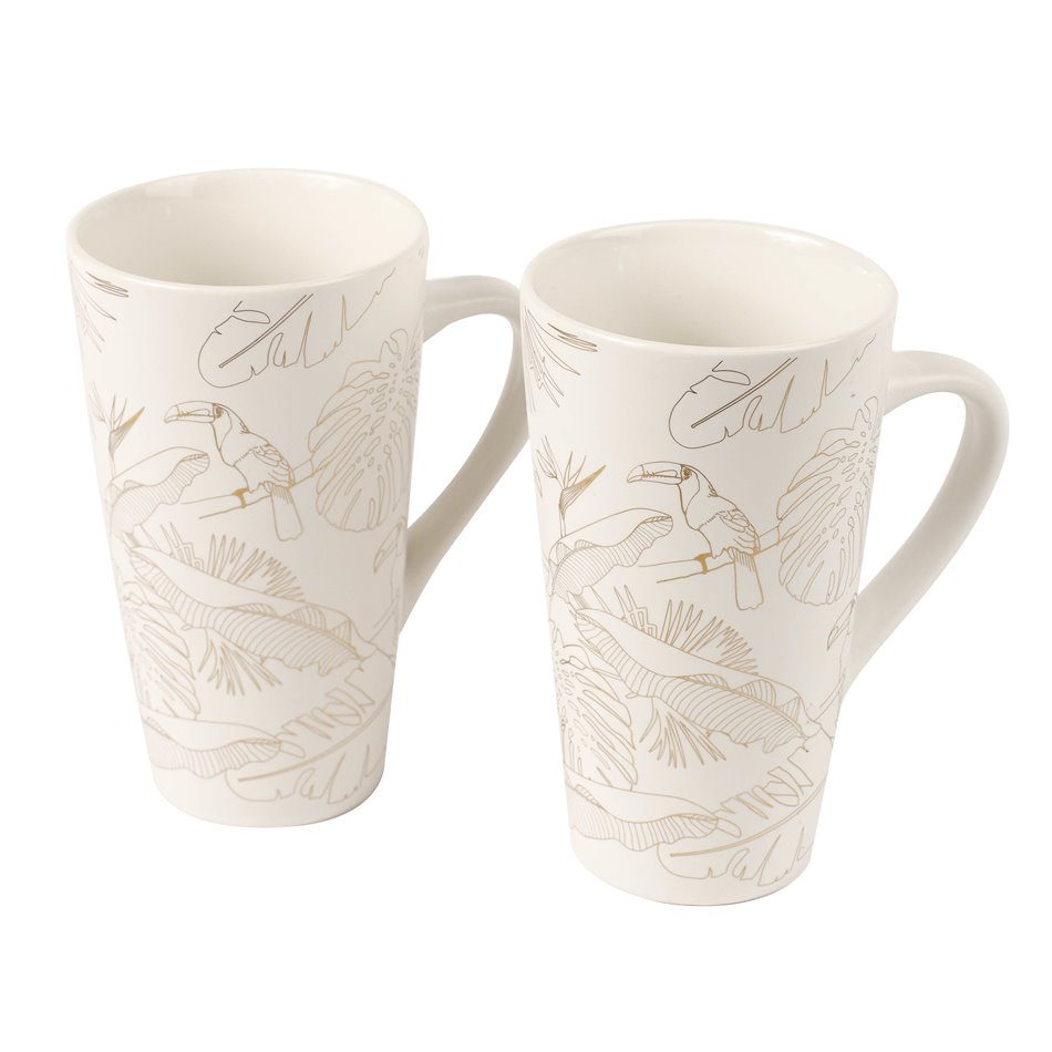 Mugs Toucan L, 50ml, set of 2, H15,3x12,5x8,7cm