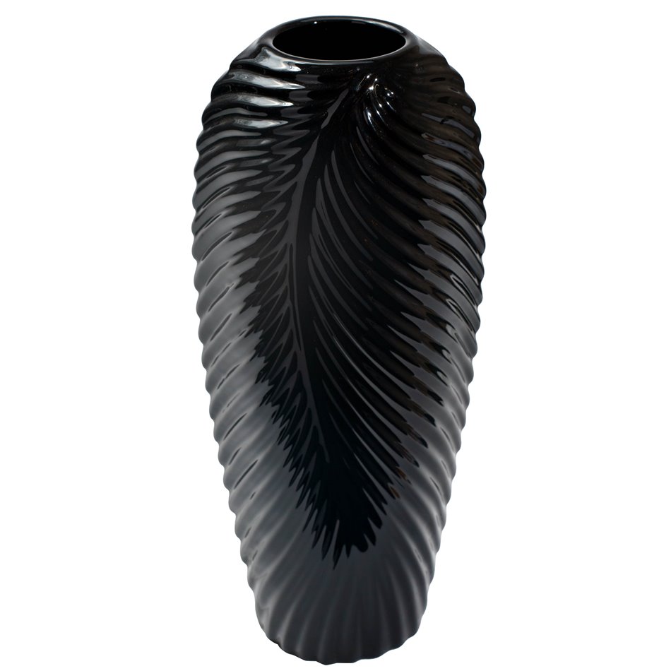 Vase Galileo, black, 19x15x43cm