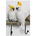 Coat rack Exotic birds, 5 hooks, H24x54x6.5cm