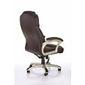 Office chair Hesmond, dark brown eco leather, H112-119x67x70cm