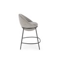 Bar stool Hylastra, grey, H90x57x53cm, seat H65cm