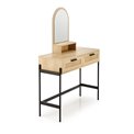 Dressing table with mirror Harmen, MDF/steel, H136x104x35cm