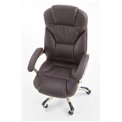 Office chair Hesmond, dark brown eco leather, H112-119x67x70cm