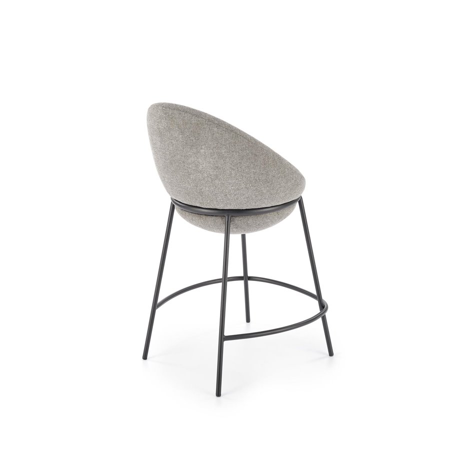 Bar stool Hylastra, grey, H90x57x53cm, seat H65cm