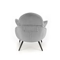 Lounge chair Herry, grey, H95x80x90cm, seat H43cm