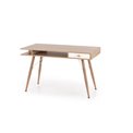 Desk Hyrathis, oak/white color, MDF/steel,  H75x120x60cm