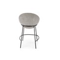 Bar stool Hylastra, grey, H90x57x53cm, seat H65cm