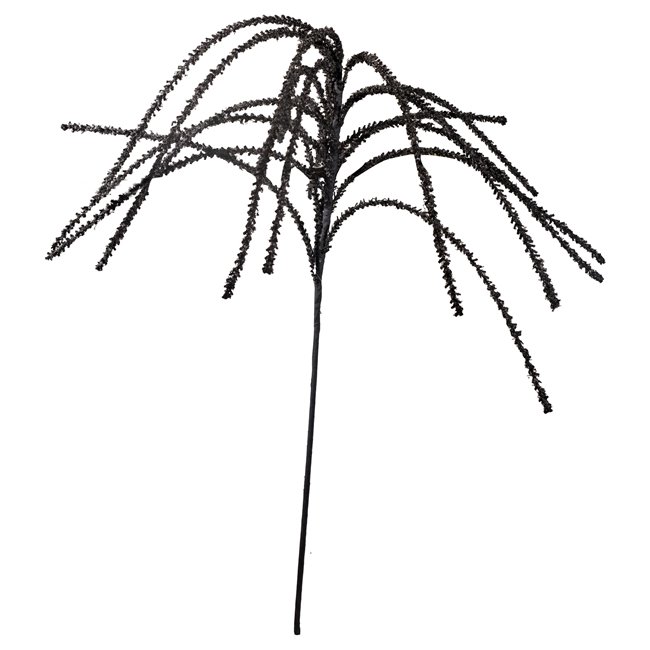 Decorative plant Willow bush black, черный, H115cm